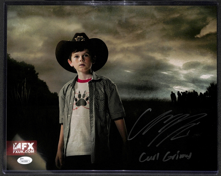 Chandler Riggs Signed 11x14 Photo From The Walking Dead - JSA